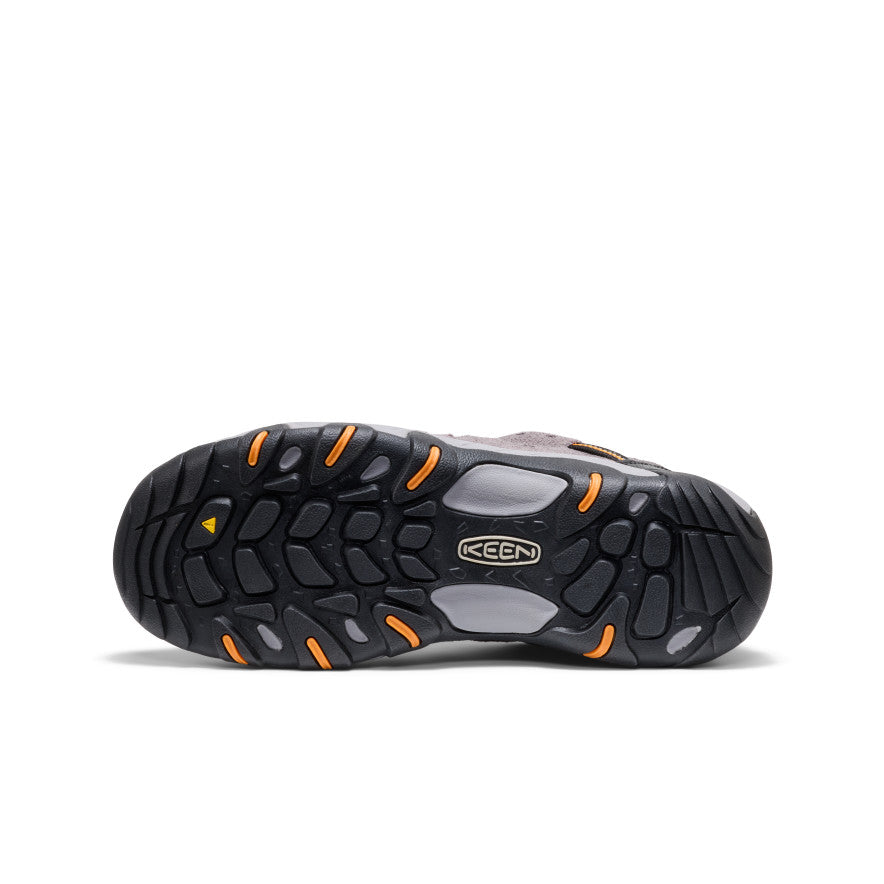 Keen New | Men's Headout Waterproof Hiking Shoe Steel Grey/Orange Pepper