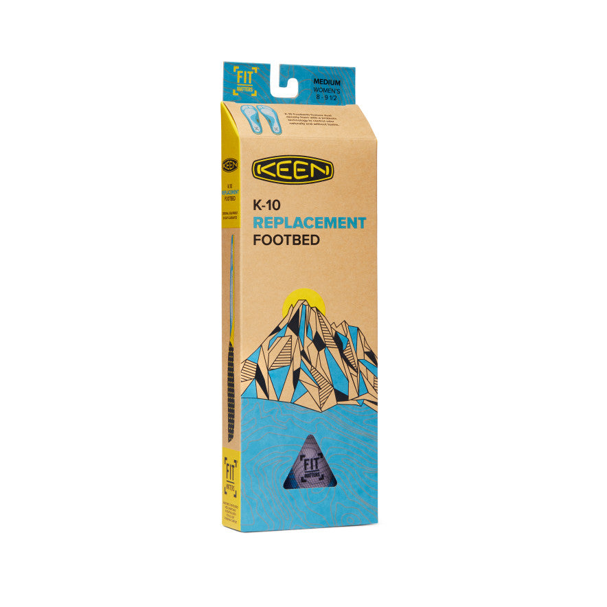 Keen New | Women's Outdoor K-10 Replacement Insole Ocean Blue