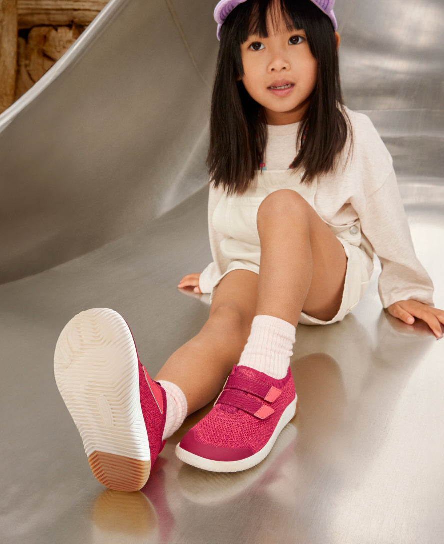 Keen New | Big Kids' KNX Knit Double Strap Beaujolais/Raspberry