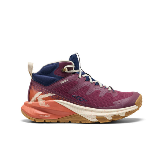 Keen Online | Women's Targhee Apex Waterproof Hiking Boot Fig/Burnt Brick