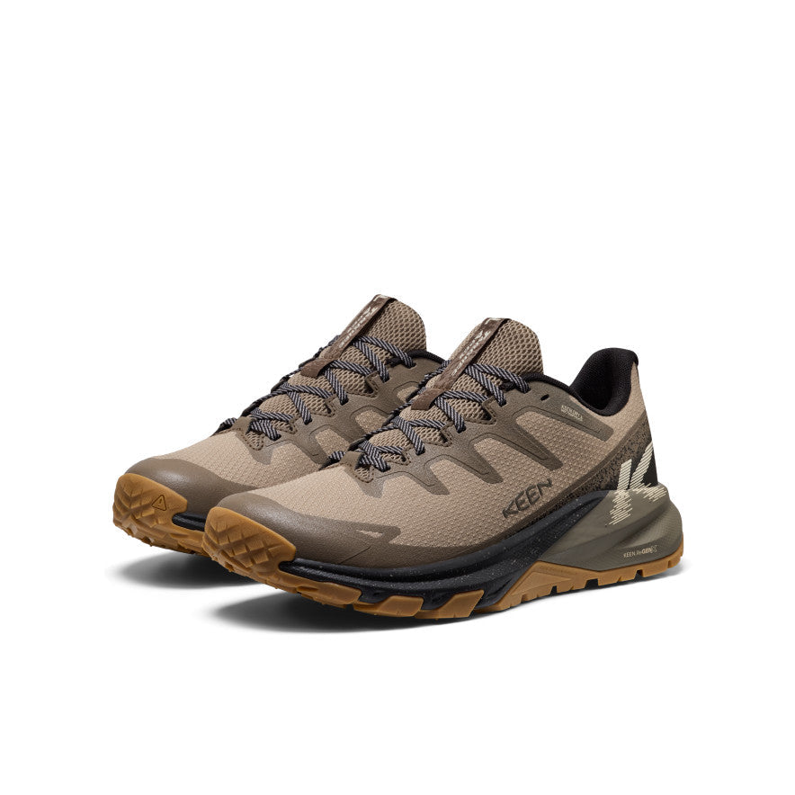 Keen Popular style | Men's Targhee Apex Waterproof Hiking Shoe Brindle/Canteen