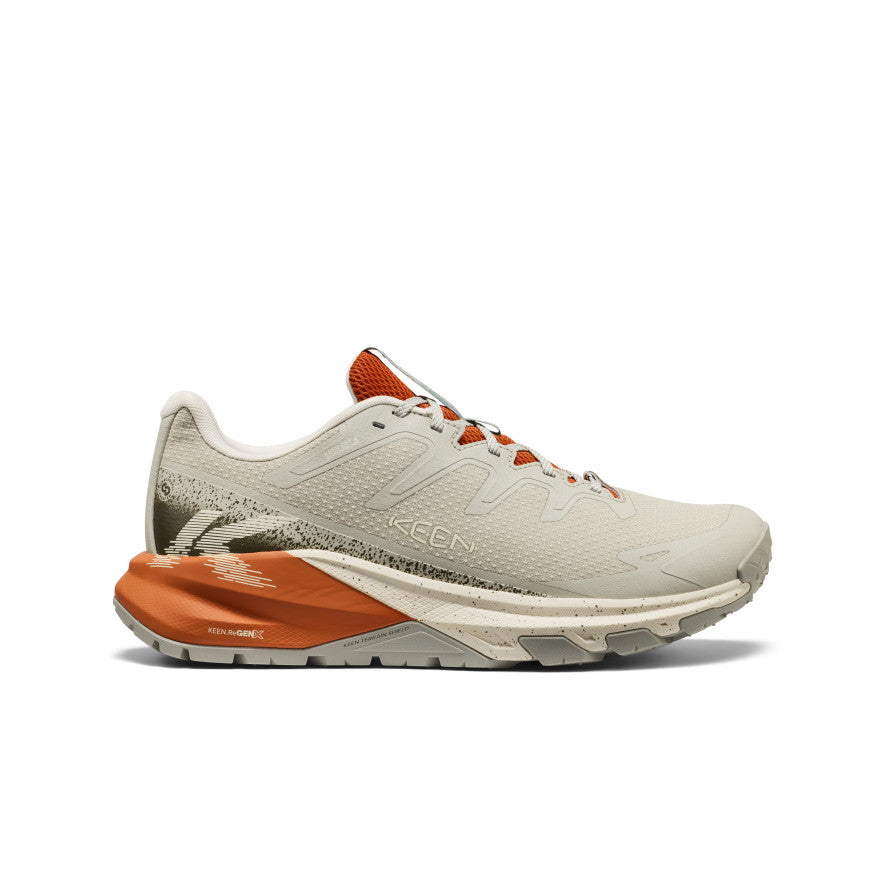 Keen Sale | Men's Targhee Apex Waterproof Hiking Shoe Abbey Stone/Gold Flame