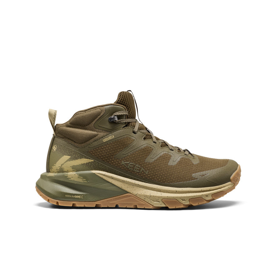 Keen US | Men's Targhee Apex Wide Waterproof Hiking Boot Dark Olive/Khaki