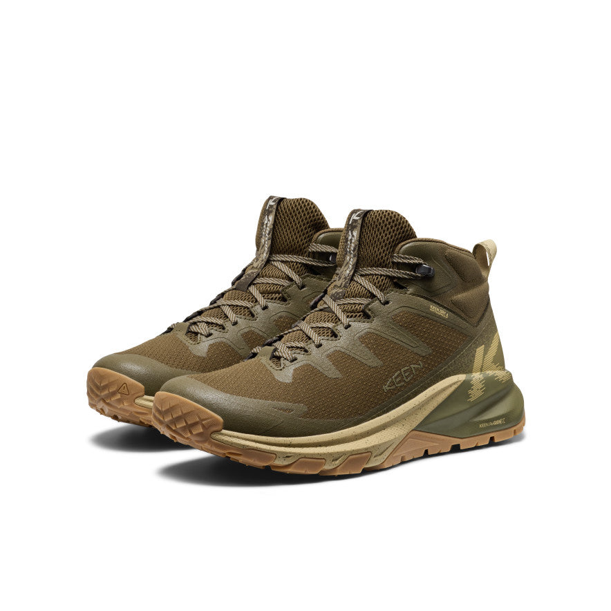Keen US | Men's Targhee Apex Wide Waterproof Hiking Boot Dark Olive/Khaki