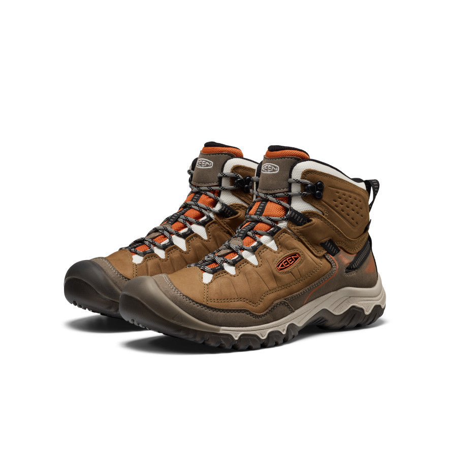 Keen Popular style | Men's Targhee IV Waterproof Hiking Boot Coyote/Gold Flame