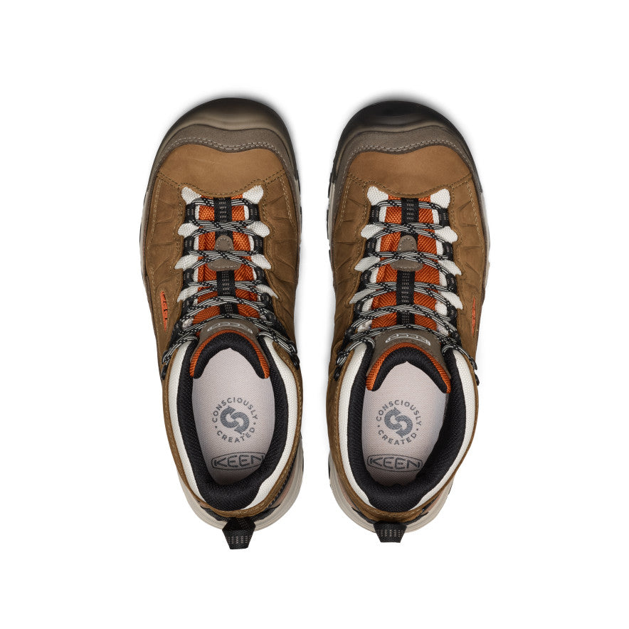 Keen Popular style | Men's Targhee IV Waterproof Hiking Boot Coyote/Gold Flame