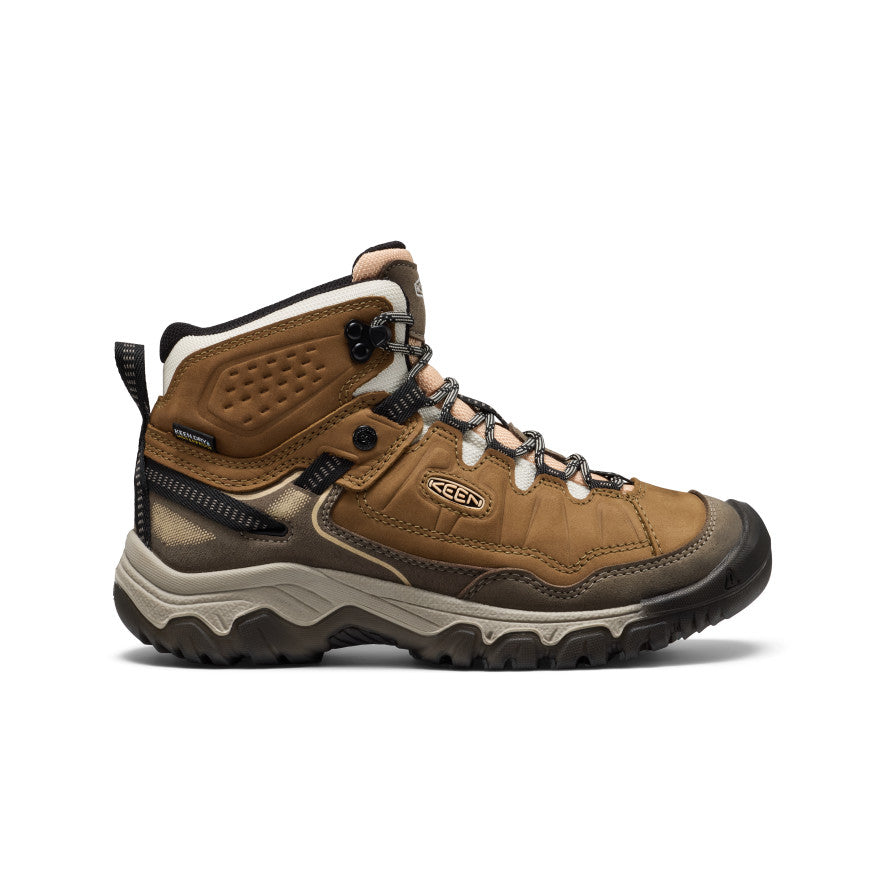 Keen Online | Women's Targhee IV Waterproof Hiking Boot Coyote/Peach Fuzz