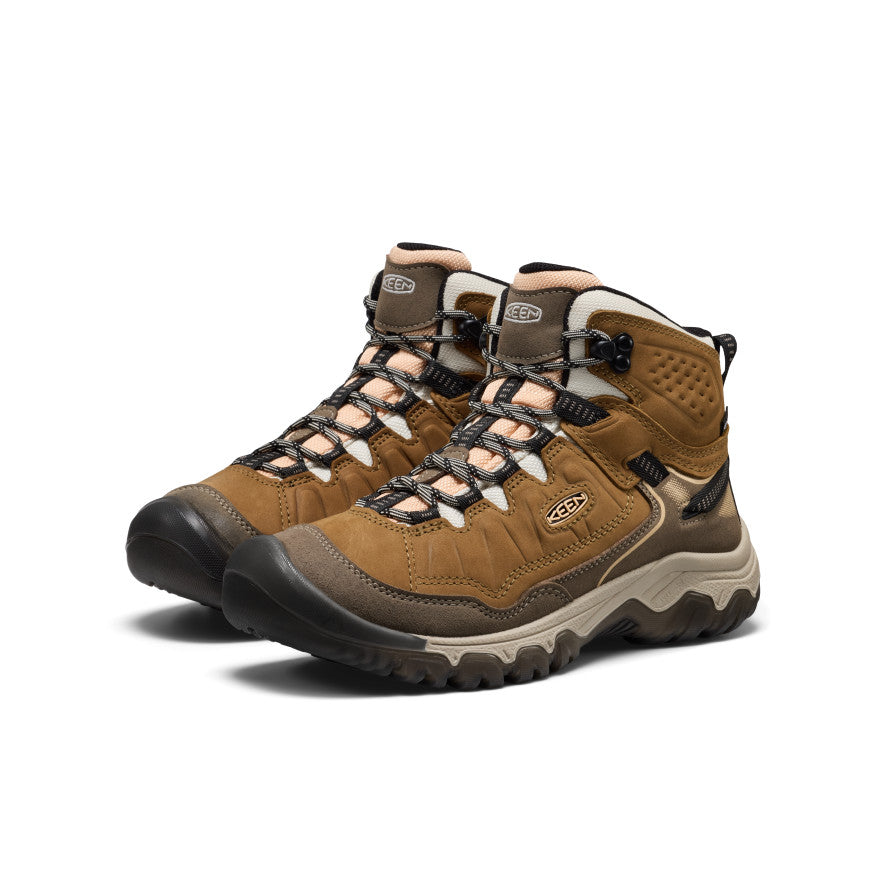 Keen Online | Women's Targhee IV Waterproof Hiking Boot Coyote/Peach Fuzz