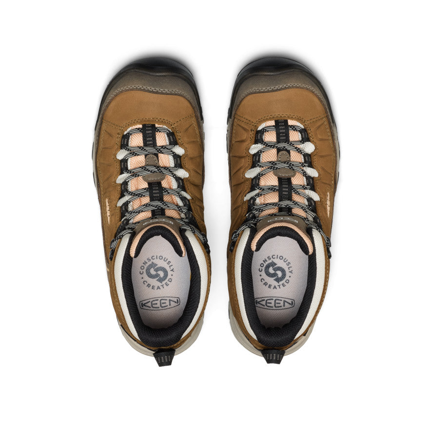 Keen Online | Women's Targhee IV Waterproof Hiking Boot Coyote/Peach Fuzz