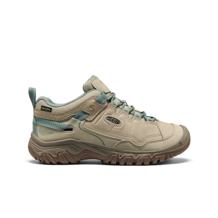 Keen Discount | Women's Targhee IV Waterproof Hiking Shoe Abbey Stone/Lily Pad