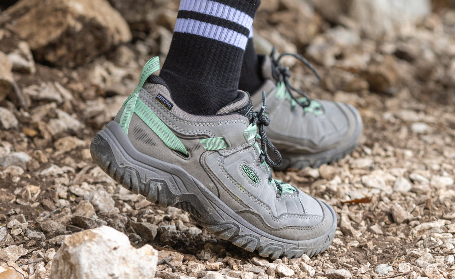 Keen Discount | Women's Targhee IV Waterproof Hiking Shoe Abbey Stone/Lily Pad