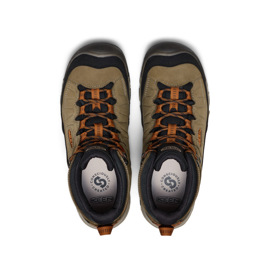 Keen US | Men's Targhee IV Waterproof Hiking Boot Sea Turtle/Roasted Pecan