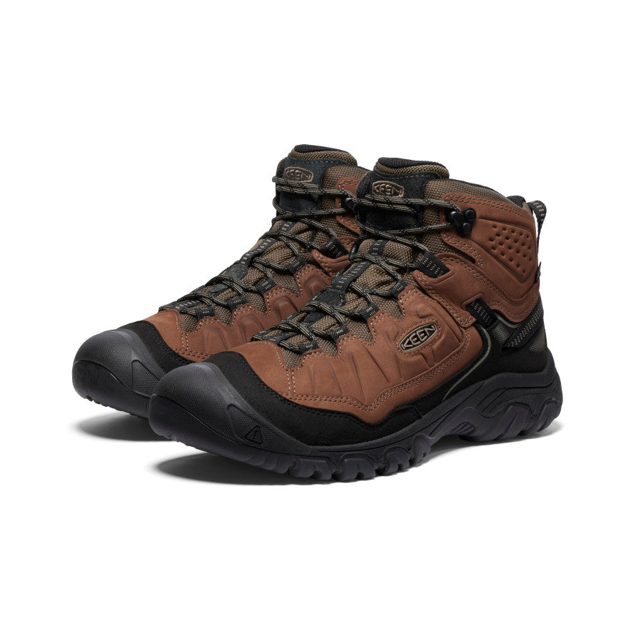 Keen Popular style | Men's Targhee IV Wide Waterproof Hiking Boot Bison/Black