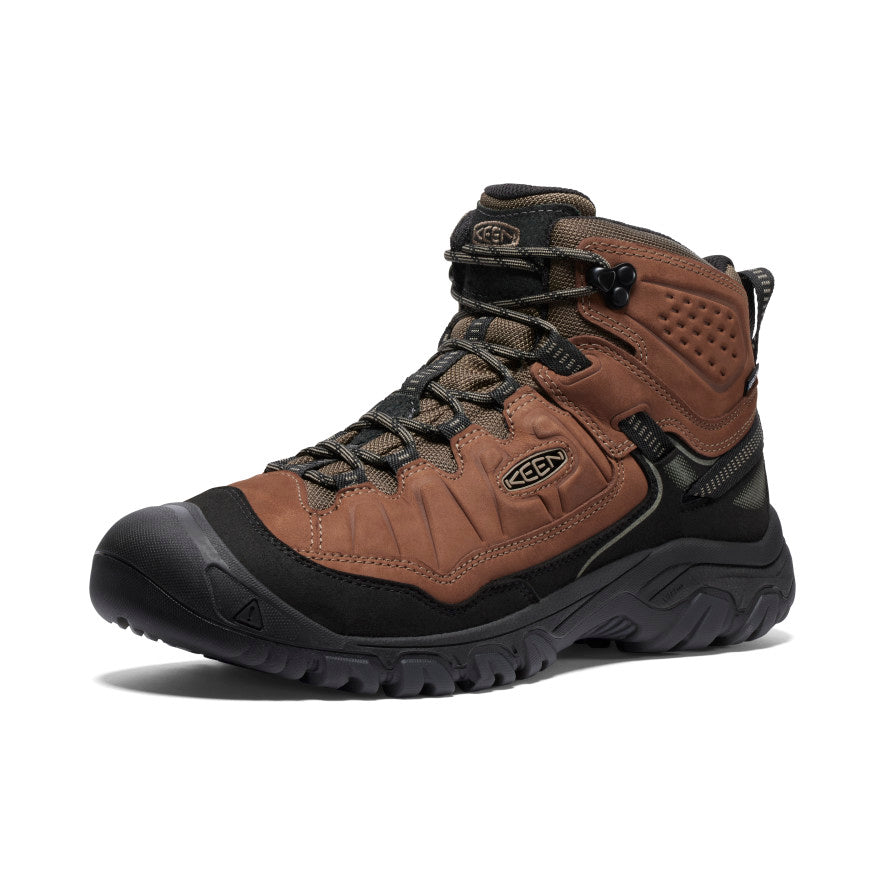 Keen Popular style | Men's Targhee IV Wide Waterproof Hiking Boot Bison/Black
