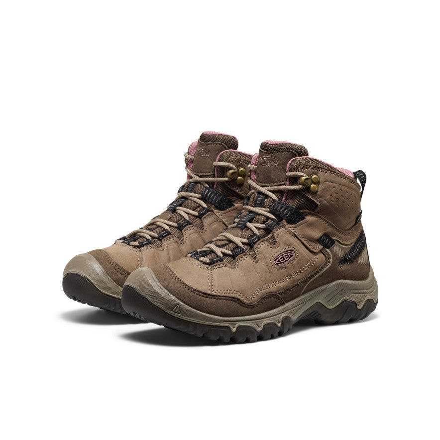 Keen Online | Women's Targhee IV Waterproof Hiking Boot Brindle/Nostalgia Rose