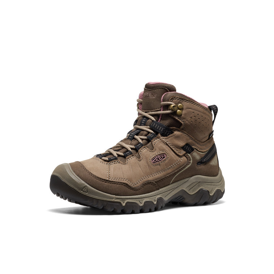 Keen Online | Women's Targhee IV Waterproof Hiking Boot Brindle/Nostalgia Rose