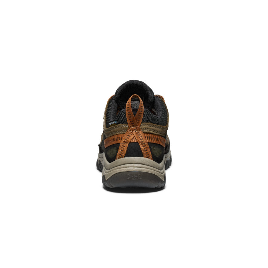 Keen On sale | Men's Targhee IV Wide Waterproof Hiking Shoe Sea Turtle/Roasted Pecan