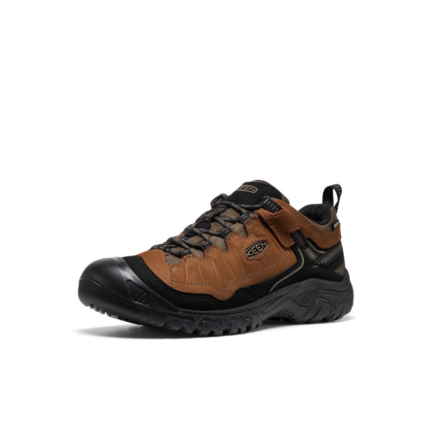 Keen Outlet | Men's Targhee IV Wide Waterproof Hiking Shoe Bison/Black