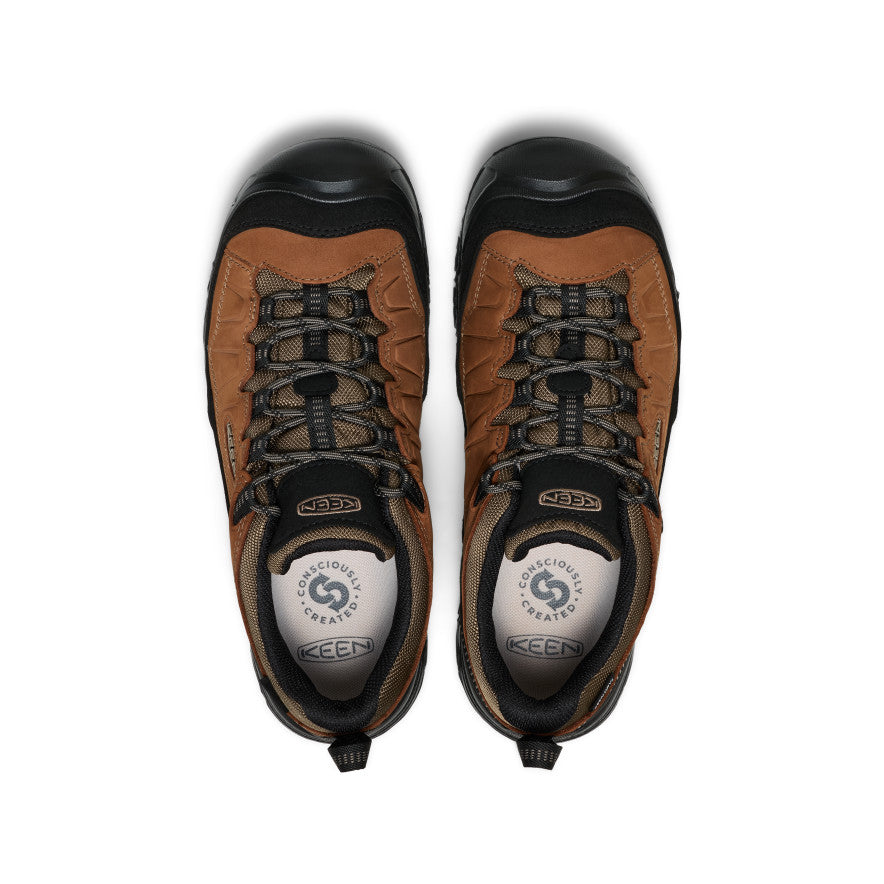 Keen Outlet | Men's Targhee IV Wide Waterproof Hiking Shoe Bison/Black