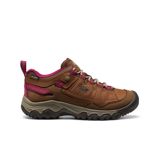 Keen New | Women's Targhee IV Waterproof Hiking Shoe Bison/Beaujolais