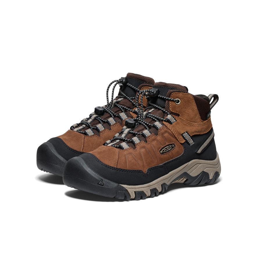 Keen Online | Big Kids' Targhee IV Waterproof Hiking Boot Bison/Brindle