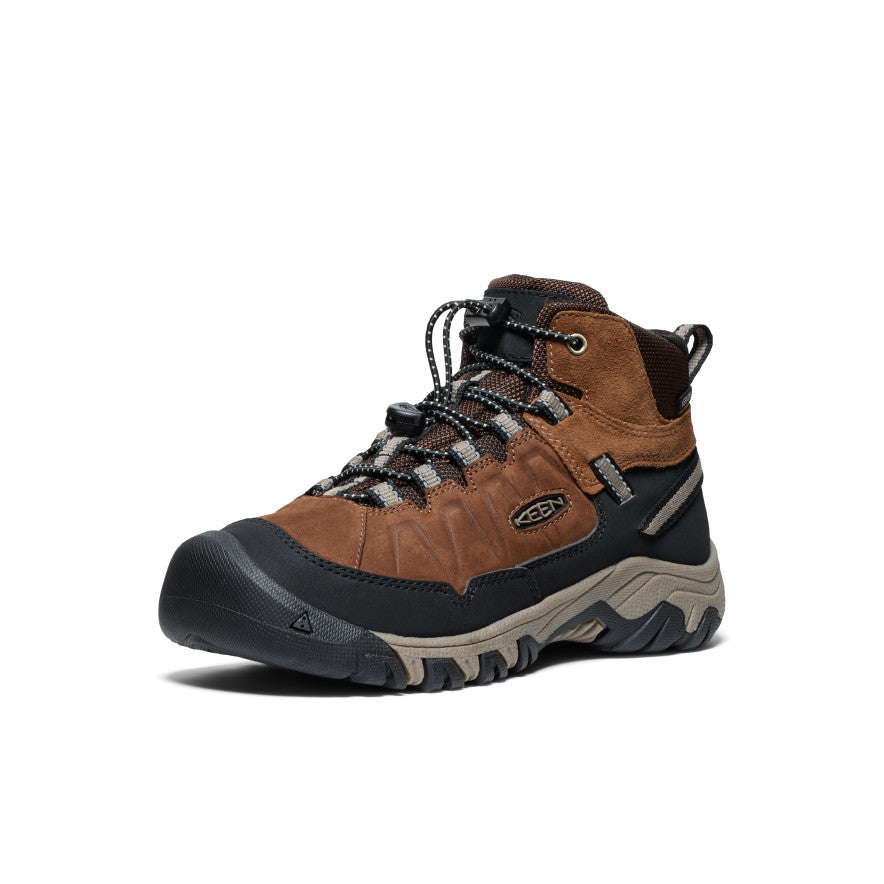 Keen Online | Big Kids' Targhee IV Waterproof Hiking Boot Bison/Brindle