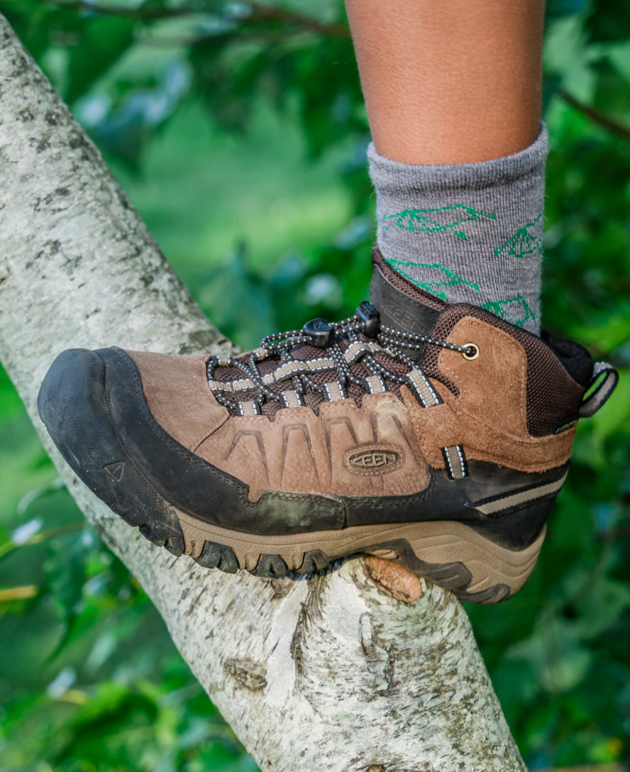 Keen Online | Big Kids' Targhee IV Waterproof Hiking Boot Bison/Brindle