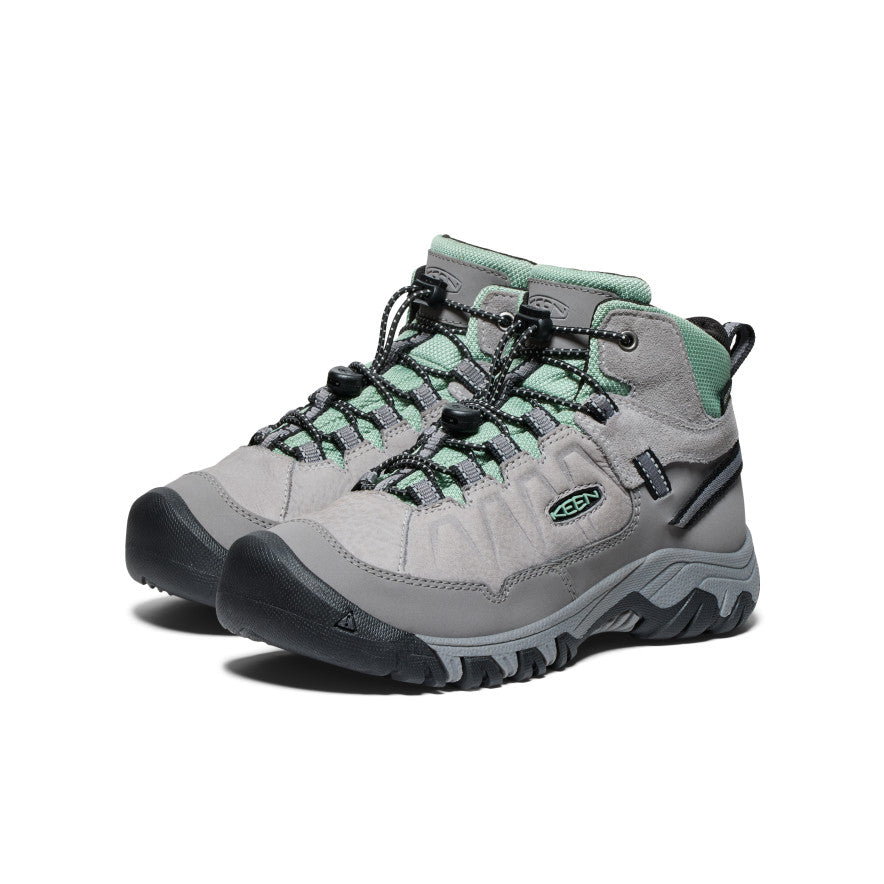 Keen Sale | Big Kids' Targhee IV Waterproof Hiking Boot Alloy/Granite Green