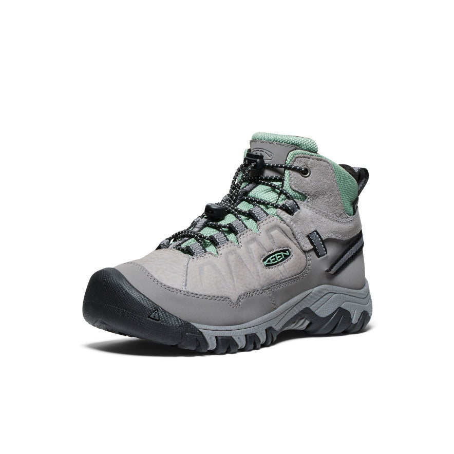 Keen Sale | Big Kids' Targhee IV Waterproof Hiking Boot Alloy/Granite Green