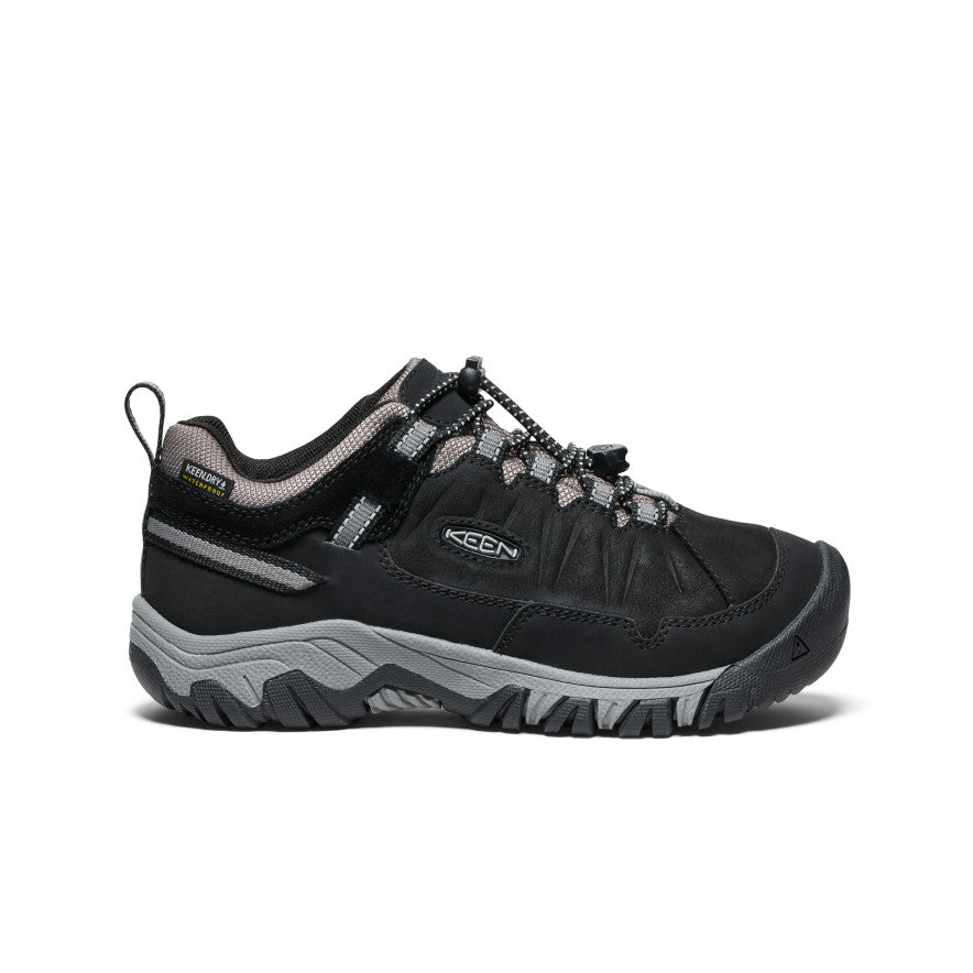 Keen Hot style | Big Kids' Targhee IV Waterproof Hiking Shoe Black/Steel Grey