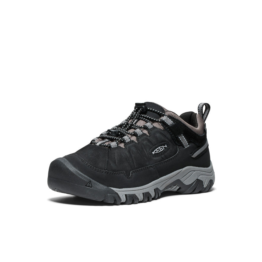 Keen Hot style | Big Kids' Targhee IV Waterproof Hiking Shoe Black/Steel Grey