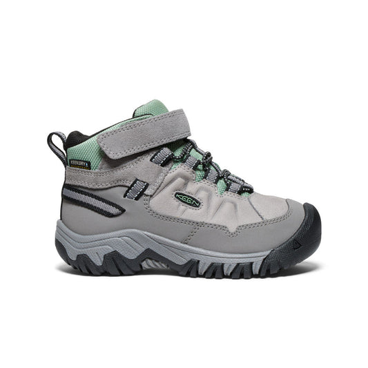 Keen Sale | Little Kids' Targhee IV Waterproof Hiking Boot Alloy/Granite Green