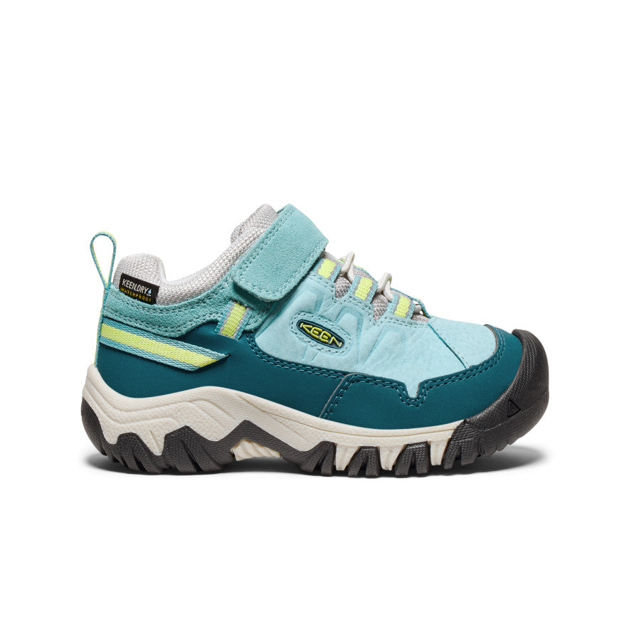 Keen Discount | Little Kids' Targhee IV Waterproof Hiking Shoe Reef Waters/Daiquiri Green