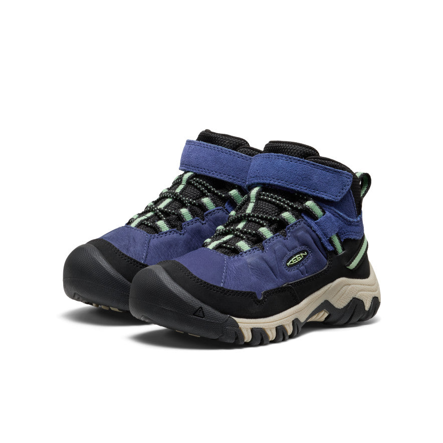 Keen Hot style | Little Kids' Targhee IV Waterproof Hiking Boot Skipper Blue/Hemlock