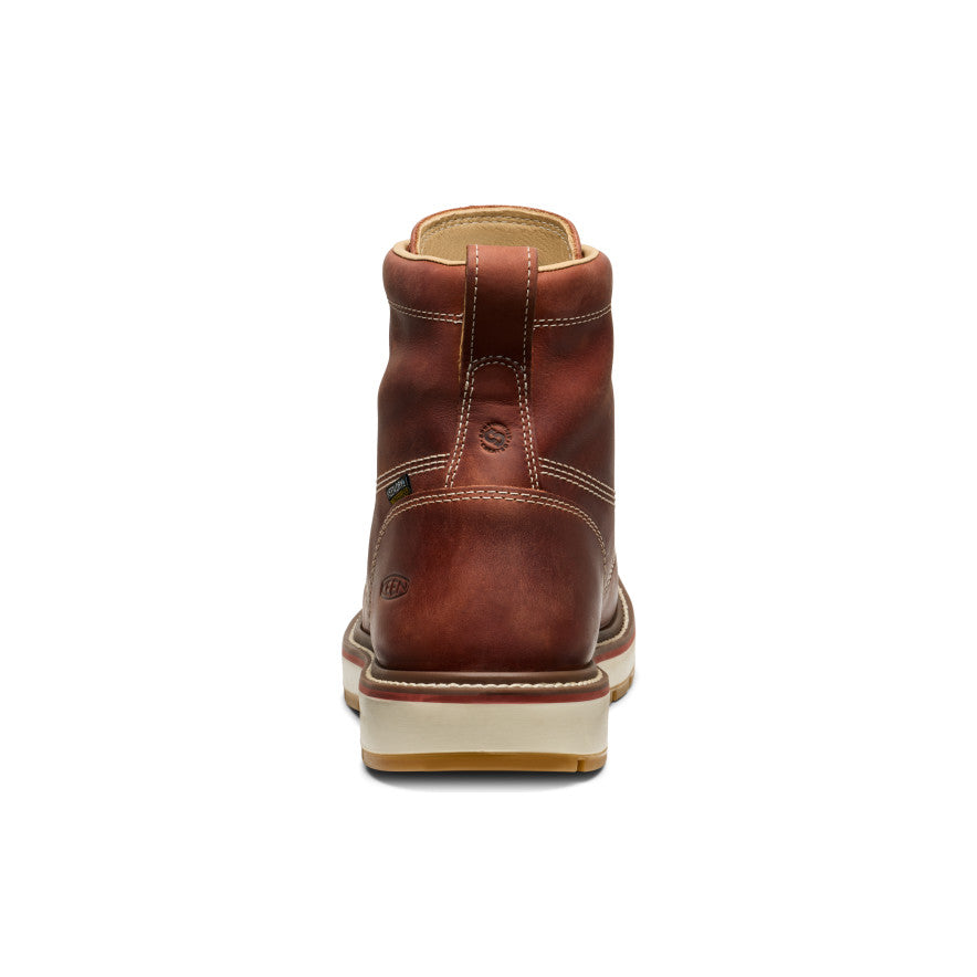 Keen US | Men's Liberty 6" Waterproof 90° Heel Boot (Carbon Toe) Bombay Brown/Gum