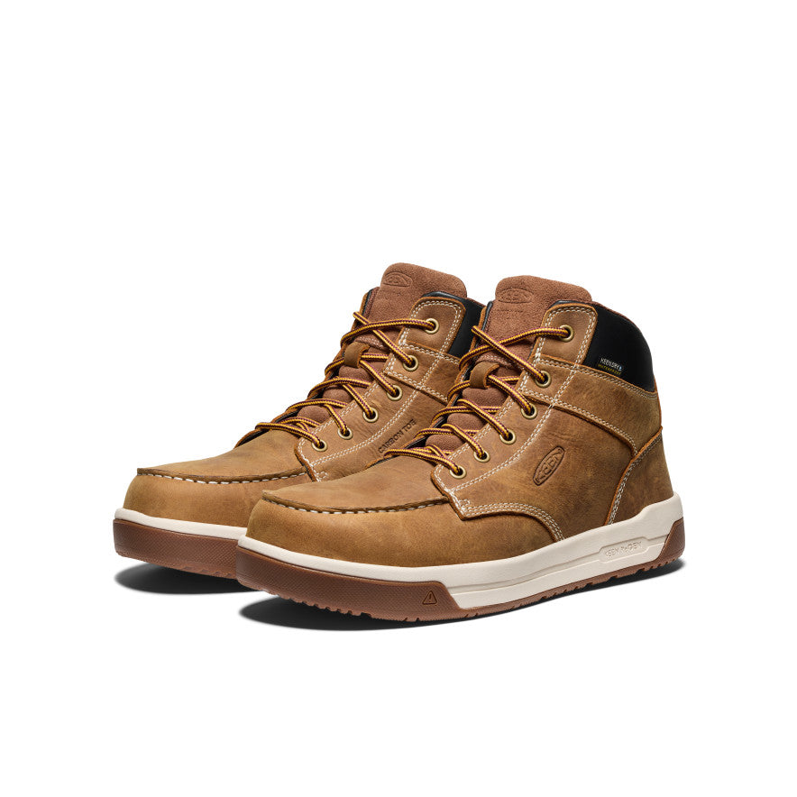 Keen Popular style | Men's Gibson Waterproof Work Boot (Carbon Toe) Belgian/Gum