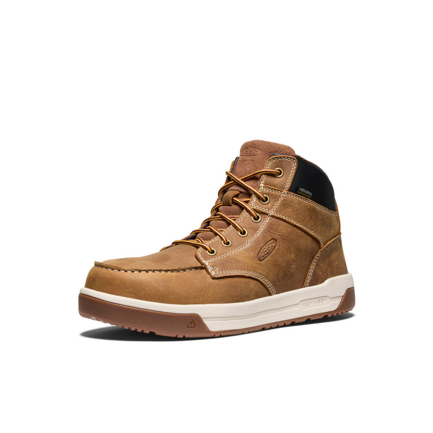 Keen Popular style | Men's Gibson Waterproof Work Boot (Carbon Toe) Belgian/Gum