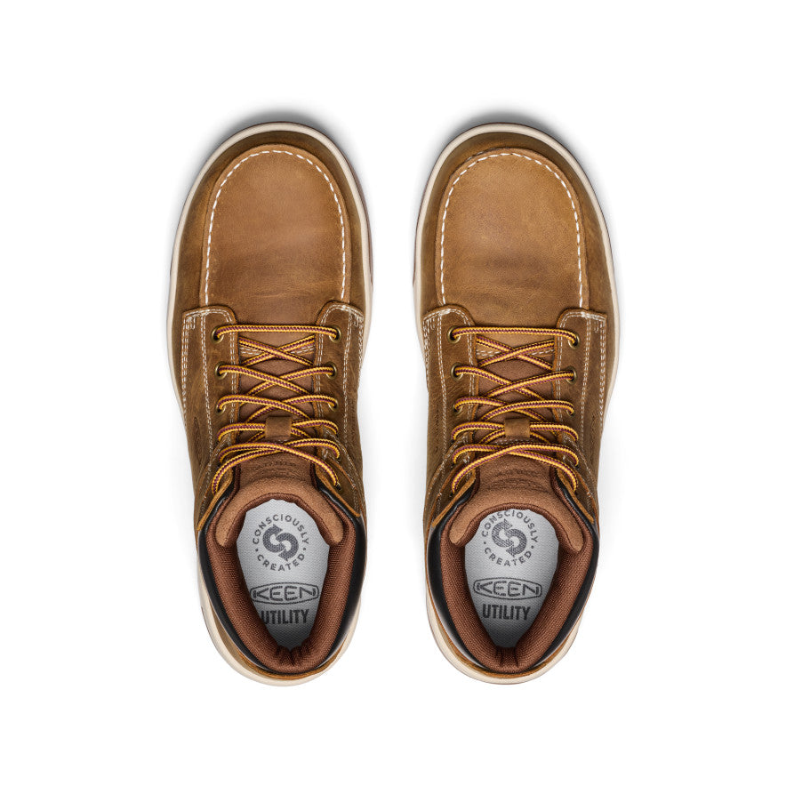 Keen Popular style | Men's Gibson Waterproof Work Boot (Carbon Toe) Belgian/Gum