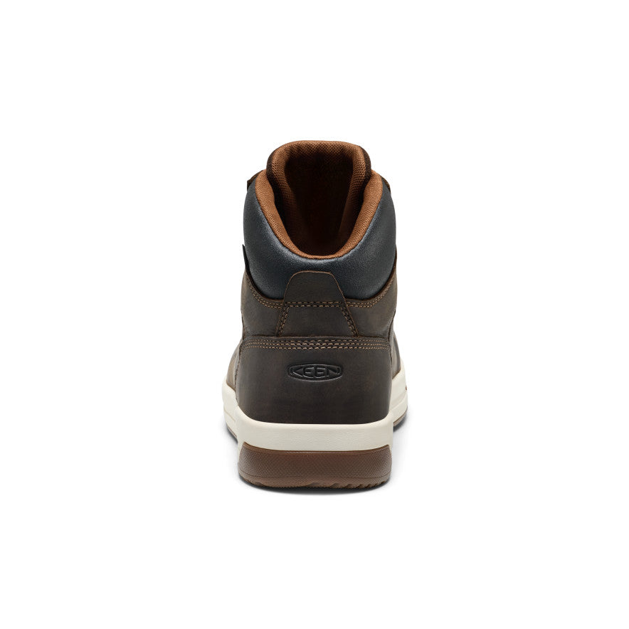 Keen | Men's Gibson Waterproof Work Boot (Carbon Toe) Cascade Brown/Gum
