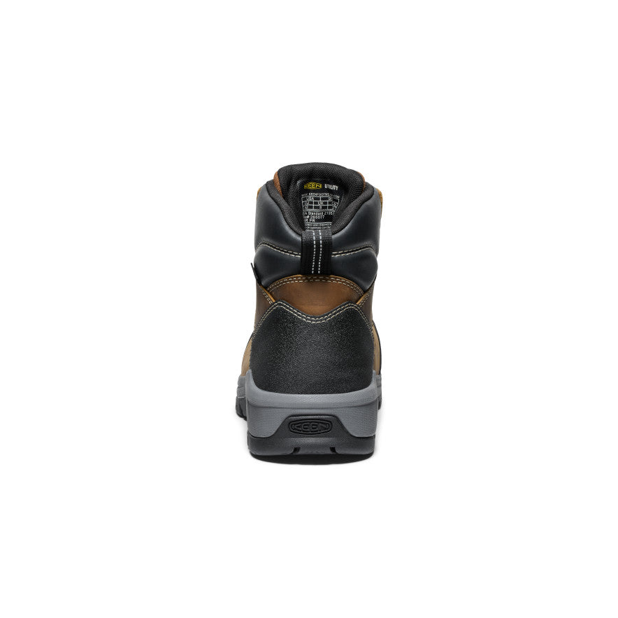 Keen Online | Men's CSA Evanston 6" Waterproof Boot (Carbon Toe) Bison/Black