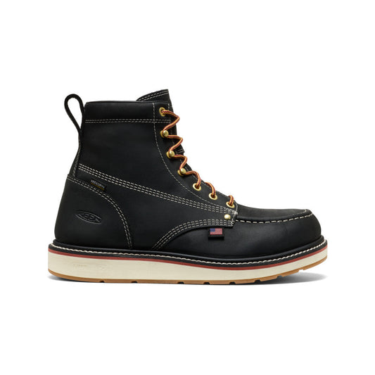 Keen Sale | Men's Liberty 6" Waterproof Boot (Carbon Toe) Black/Gum