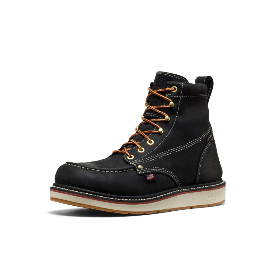 Keen Sale | Men's Liberty 6" Waterproof Boot (Carbon Toe) Black/Gum