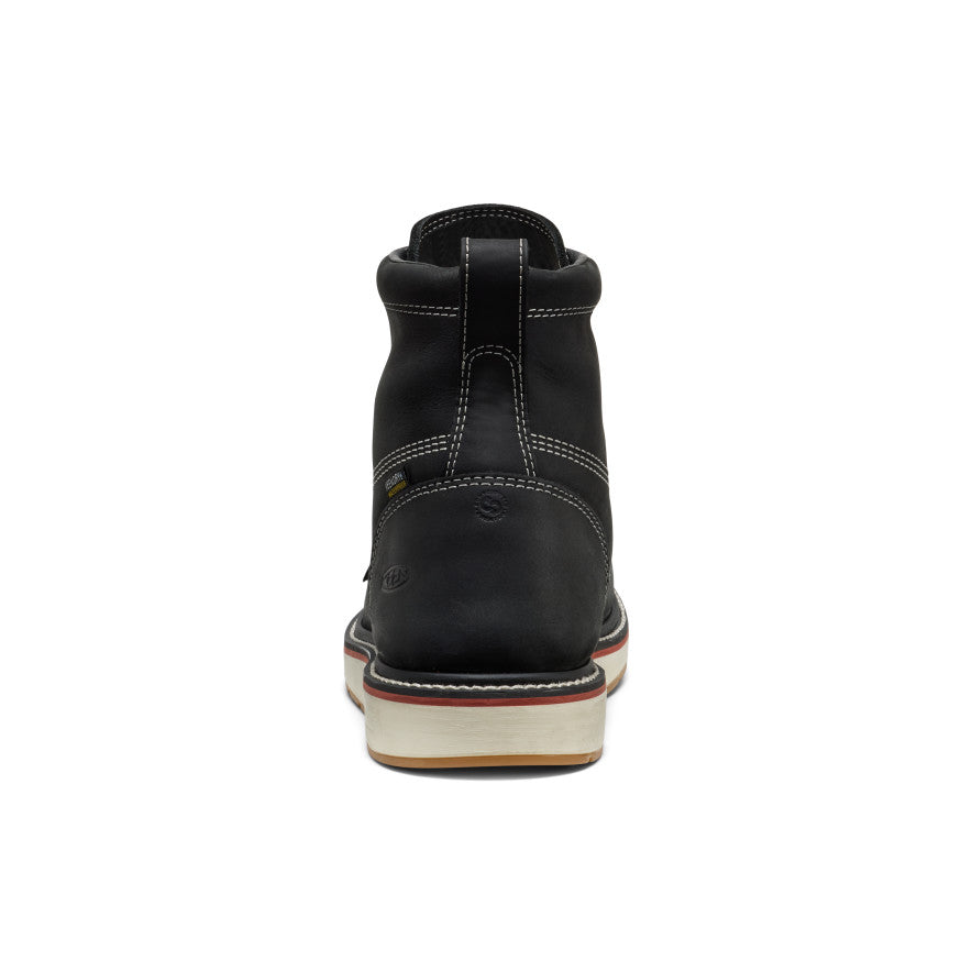 Keen Sale | Men's Liberty 6" Waterproof Boot (Carbon Toe) Black/Gum