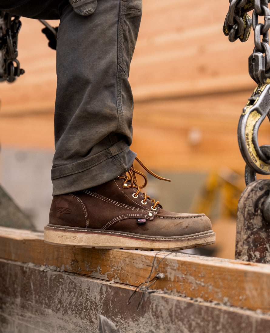 Keen Sale | Men's Liberty 6" Waterproof Boot (Carbon Toe) Black/Gum