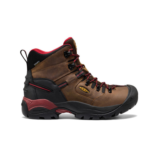 Keen Discount | Men's Pittsburgh Energy 6" Waterproof Boot (Carbon Toe) Bison/Black