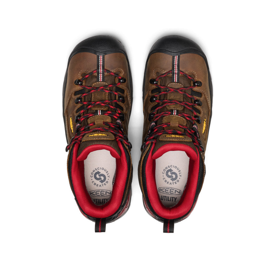 Keen Discount | Men's Pittsburgh Energy 6" Waterproof Boot (Carbon Toe) Bison/Black