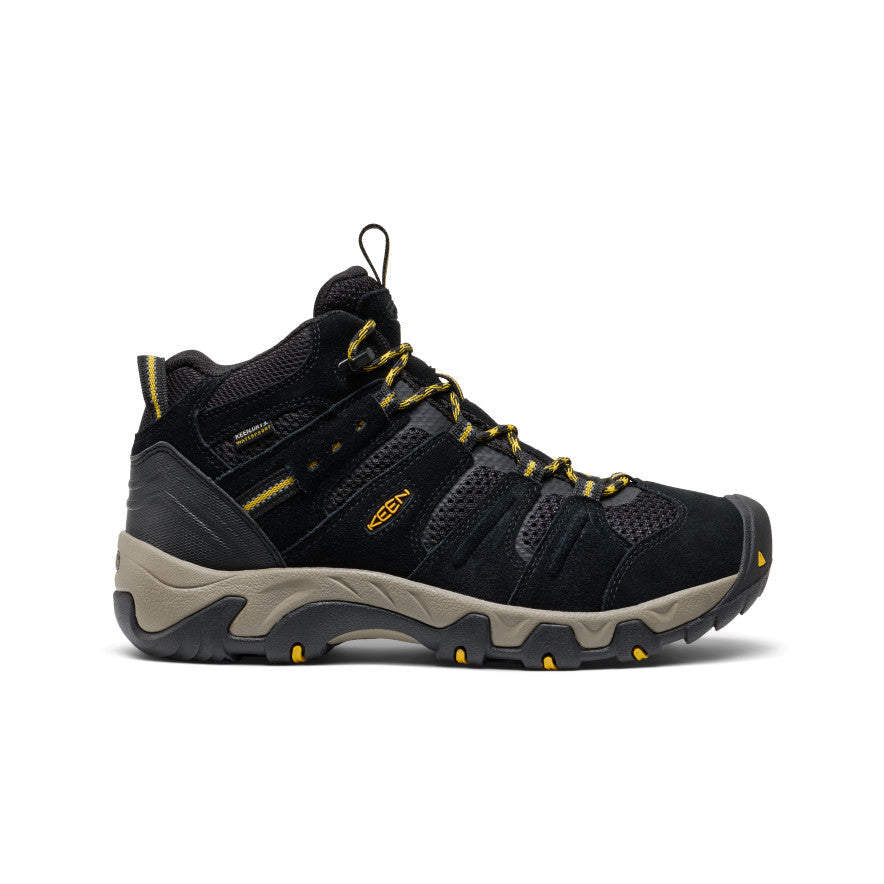 Keen Outlet | Men's Headout Waterproof Hiking Boot Black/Lemon Curry
