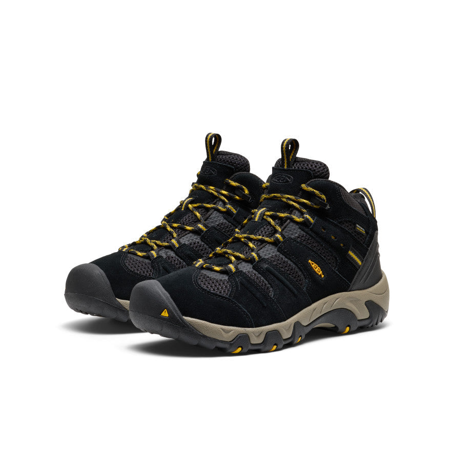 Keen Outlet | Men's Headout Waterproof Hiking Boot Black/Lemon Curry