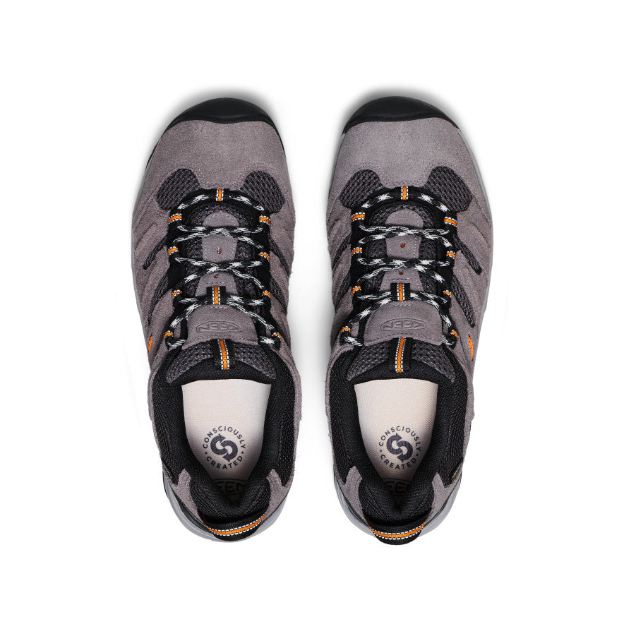 Keen New | Men's Headout Waterproof Hiking Shoe Steel Grey/Orange Pepper