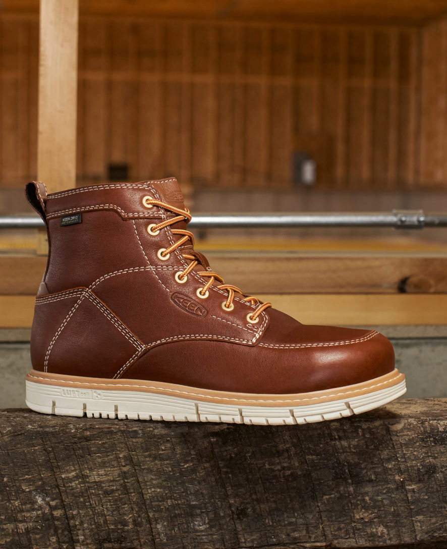 Keen Popular style | Men's San Jose 6" Waterproof Boot (Soft Toe) Cascade Brown